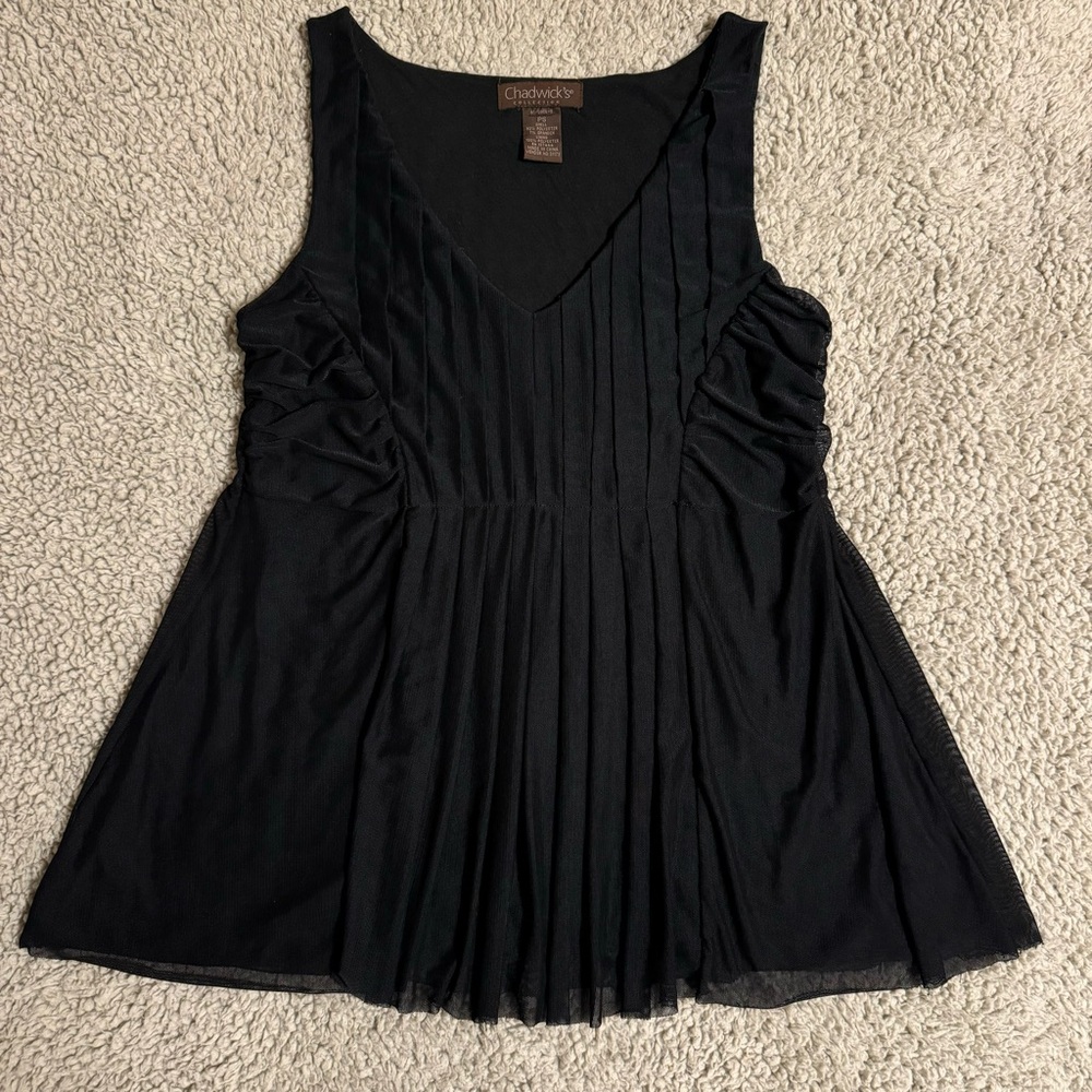 Chadwicks Black Sleeveless Top